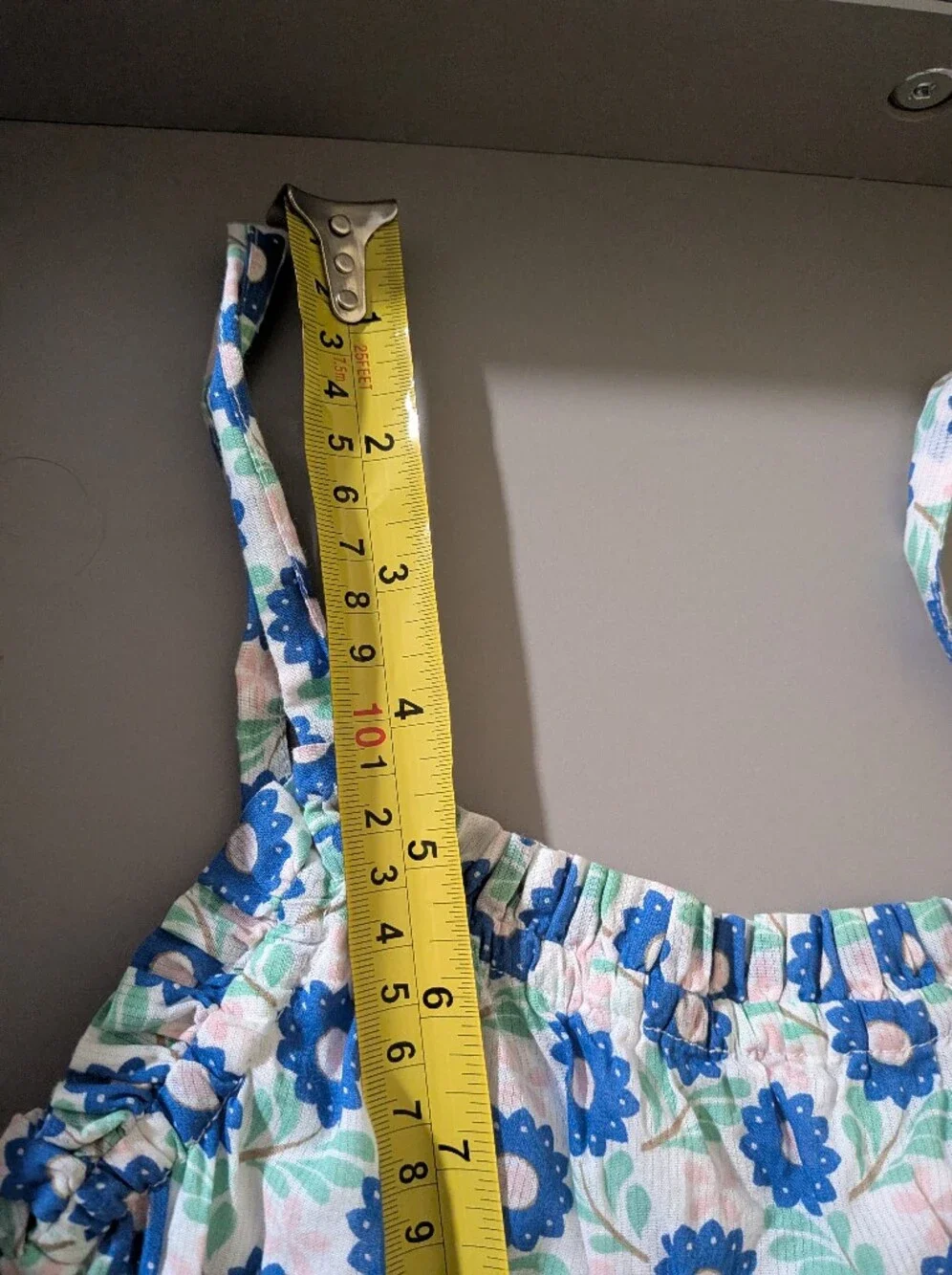 Mini Boden Blue Floral Sundress 9-10